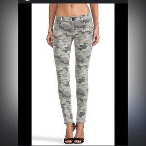 Hudson Jeans Gray Skinny Jeans with Urban Camo Style
